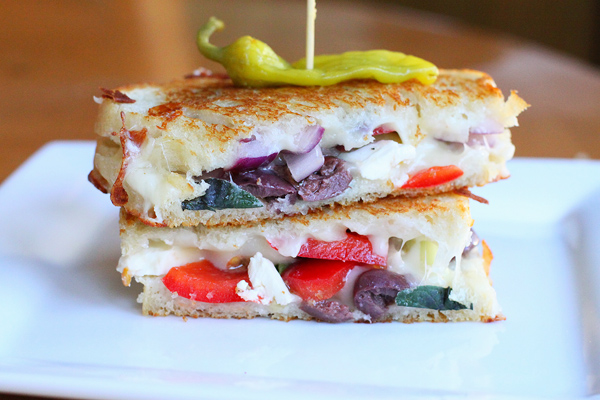 Greek Grilled Cheese Sandwich