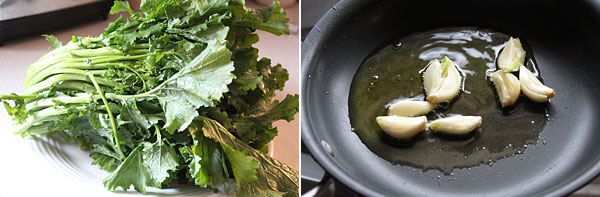 Rapini with Sauteed Garlic