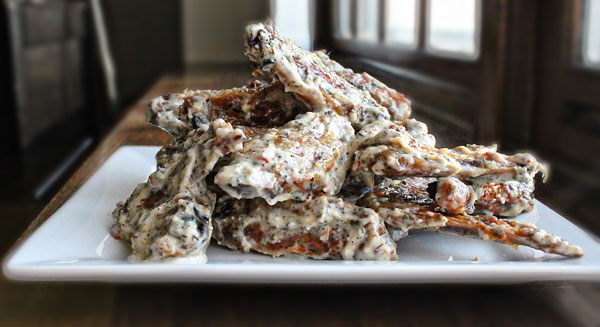 Roasted Garlic and Parmesan Chicken Wings