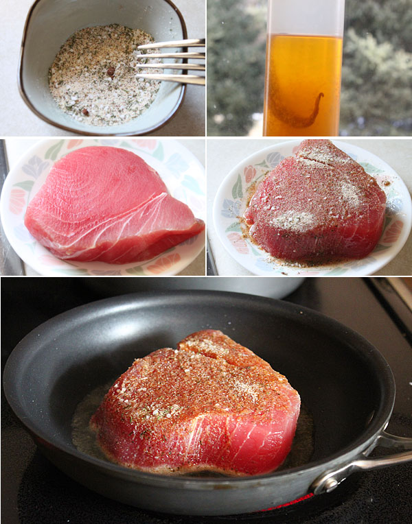 How to make pan seared tuna steak