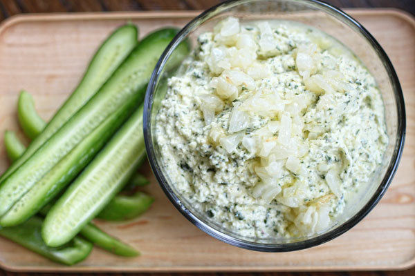 Feta Cheese and Mint Dip - Simple Comfort Food