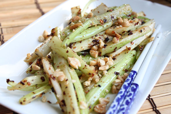 Spicy Stir Fried Celery