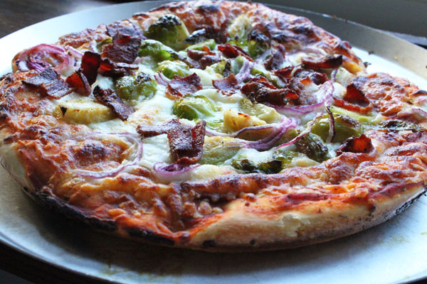Bacon and Brussel Sprout Pizza