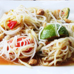 Som Tam with Vermicelli