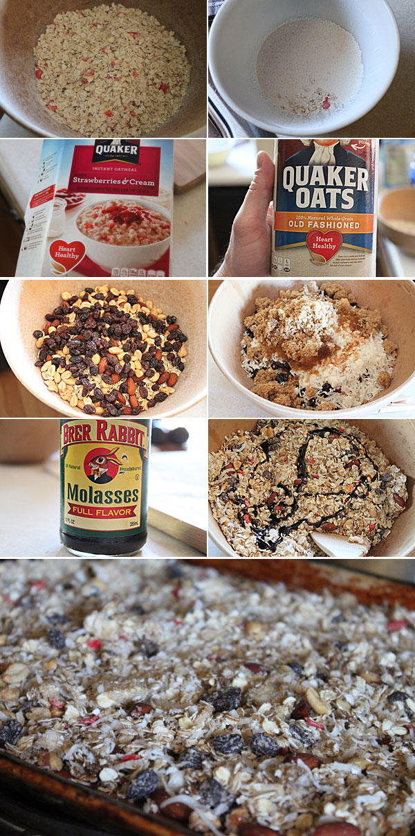 How to make instant oatmeal granola