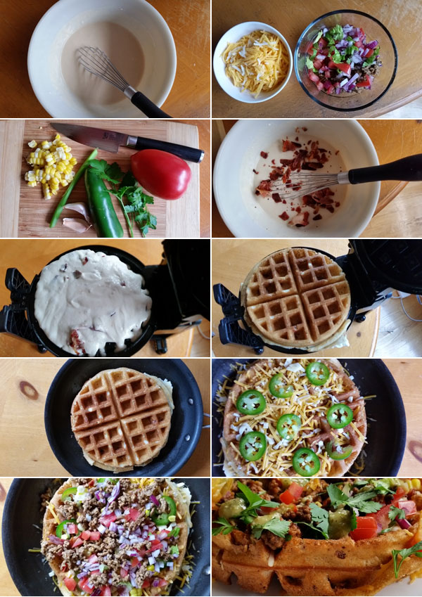 How to make waffle nachos