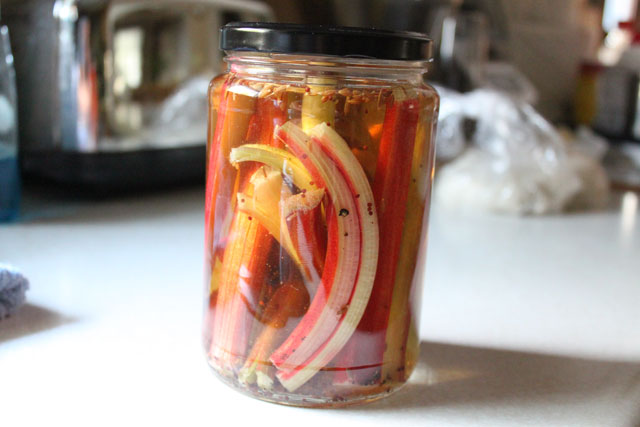 Pickled Rhubarb Recipe