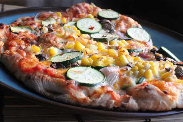 Corn and Zucchini Pizza Recipe