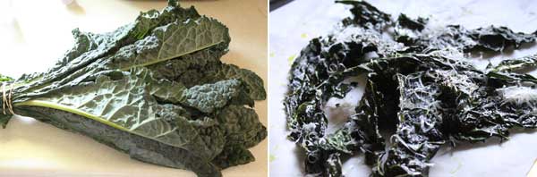 How to make kale and parmesan chips