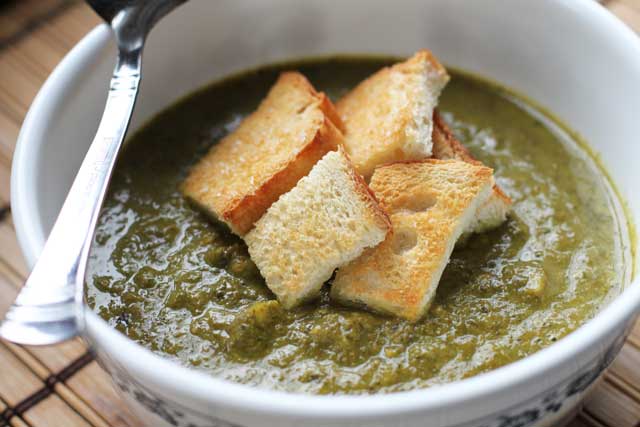 Kale and Broccoli Cheddar Soup Recipe