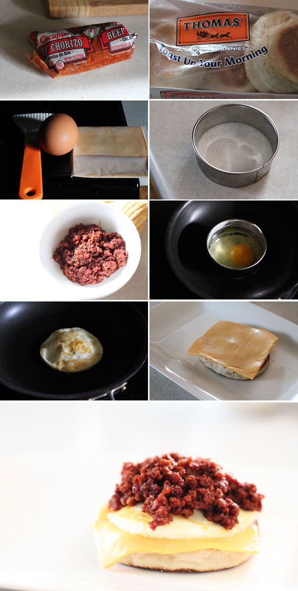 How to make a Mexican chorizo egg mcmuffin