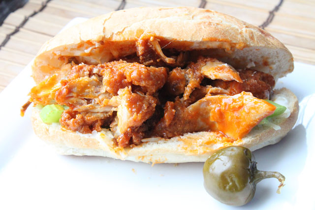 Fried Chicken Buffalo Sandwich Recipe