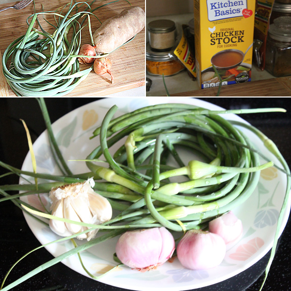 Roasted Garlic Scape Soup Recipe