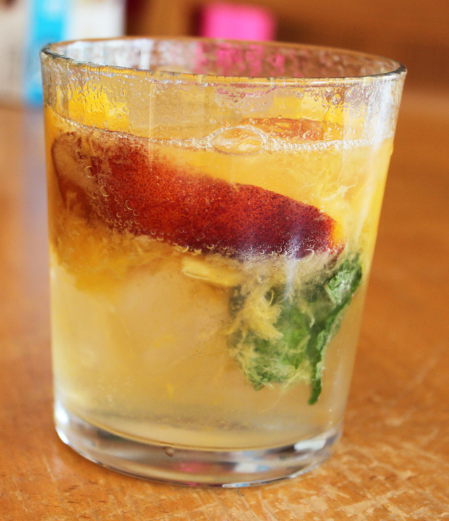 Peach and Mint Spritzer Recipe