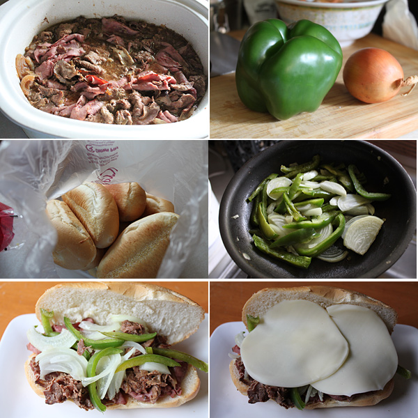 Slow Cooker French Dip Sandwich Ingredients