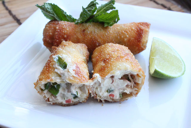 Crab Rangoon Egg Rolls Recipe