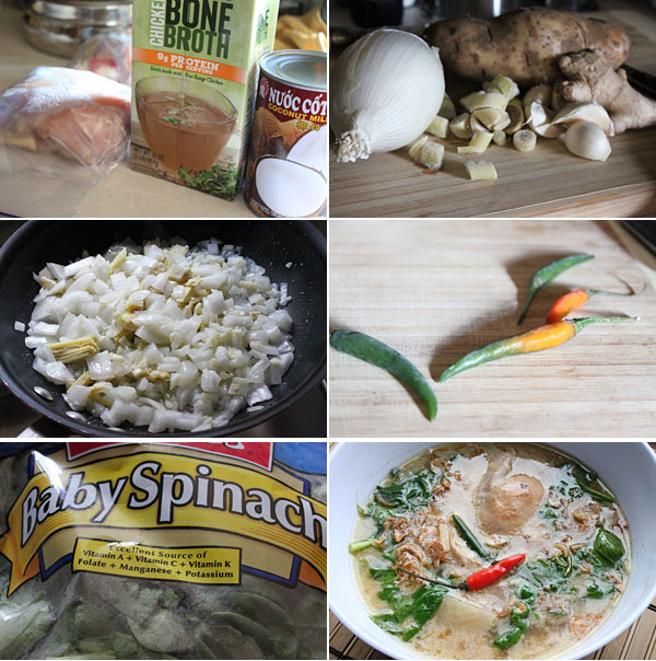Filipino Tinola Halang Halang Ingredients